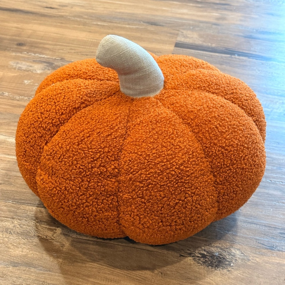 Costco - Cozy Orange Pumpkin Pillow